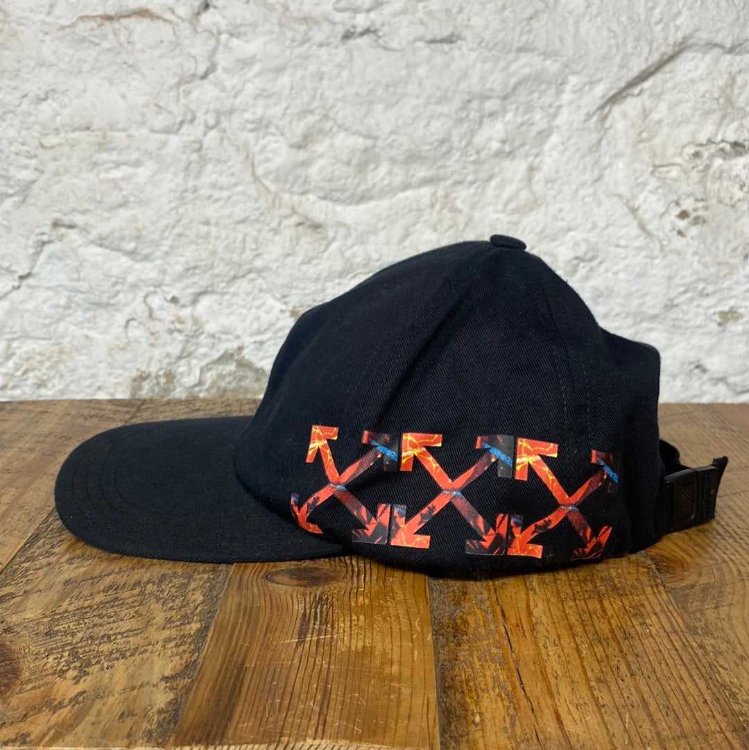 Off White Orange Arrows Black Hat