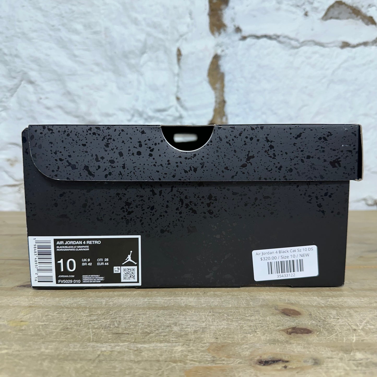 Air Jordan 4 Black Cat Sz 10 DS