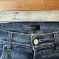 Amiri Plain Dark Blue Shotgun Denim Jeans Sz 32