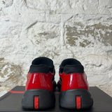 Prada Americas Cup Red Patent Black Sz 10