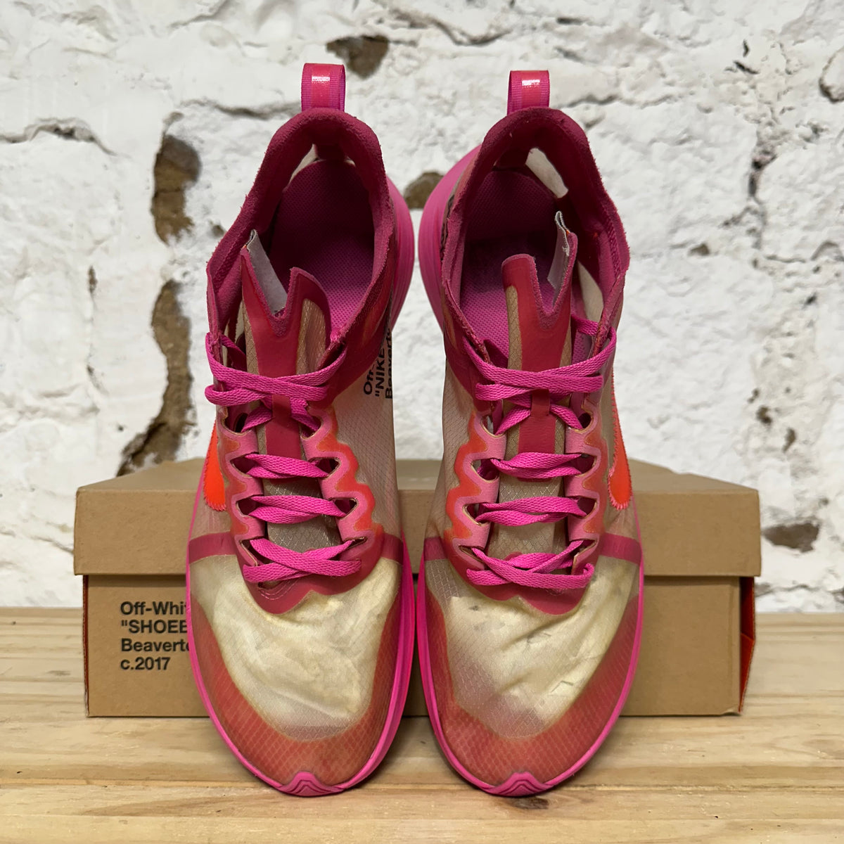 Nike Zoom Fly Off-White Pink Sz 10.5