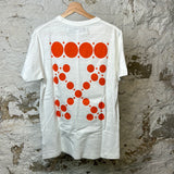 Off White Orange Dots Carvaggio T-shirt White Sz M