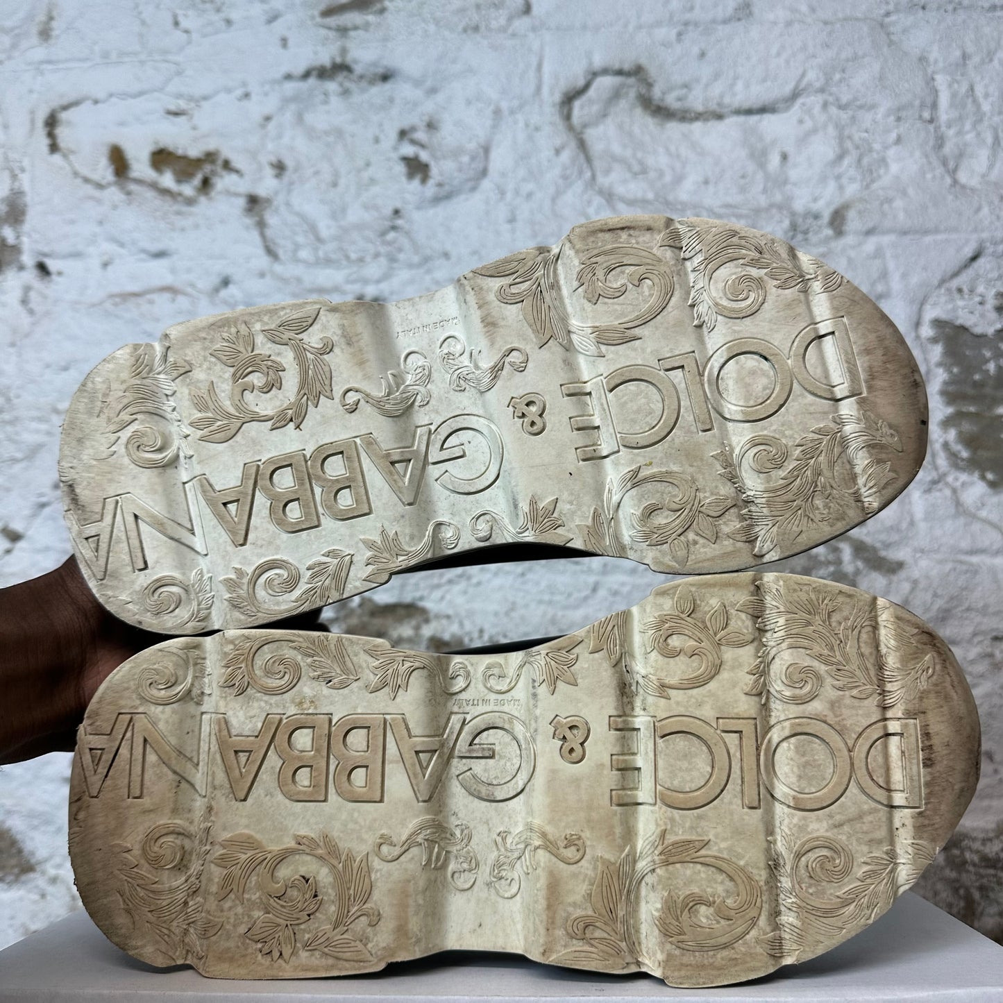 Dolce Gabbana Black White Daymaster Sneaker Sz 9