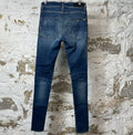 Amiri MX1 Dark Blue Suede Dark Blue Denim Jeans Sz 29