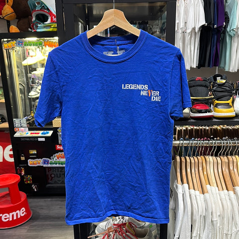 Vlone Legends Never Die Blue T-shirt Sz S