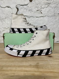 Converse Off White Diagonal Sz 8.5