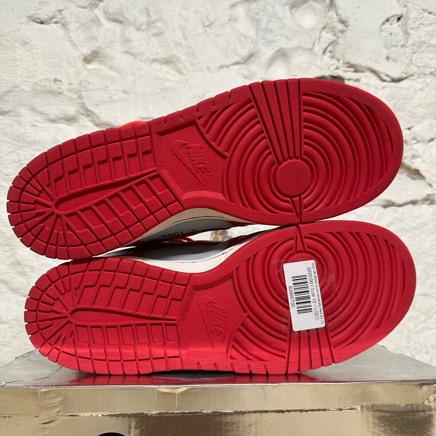 Nike Dunk Low Off-White University Red Sz 12