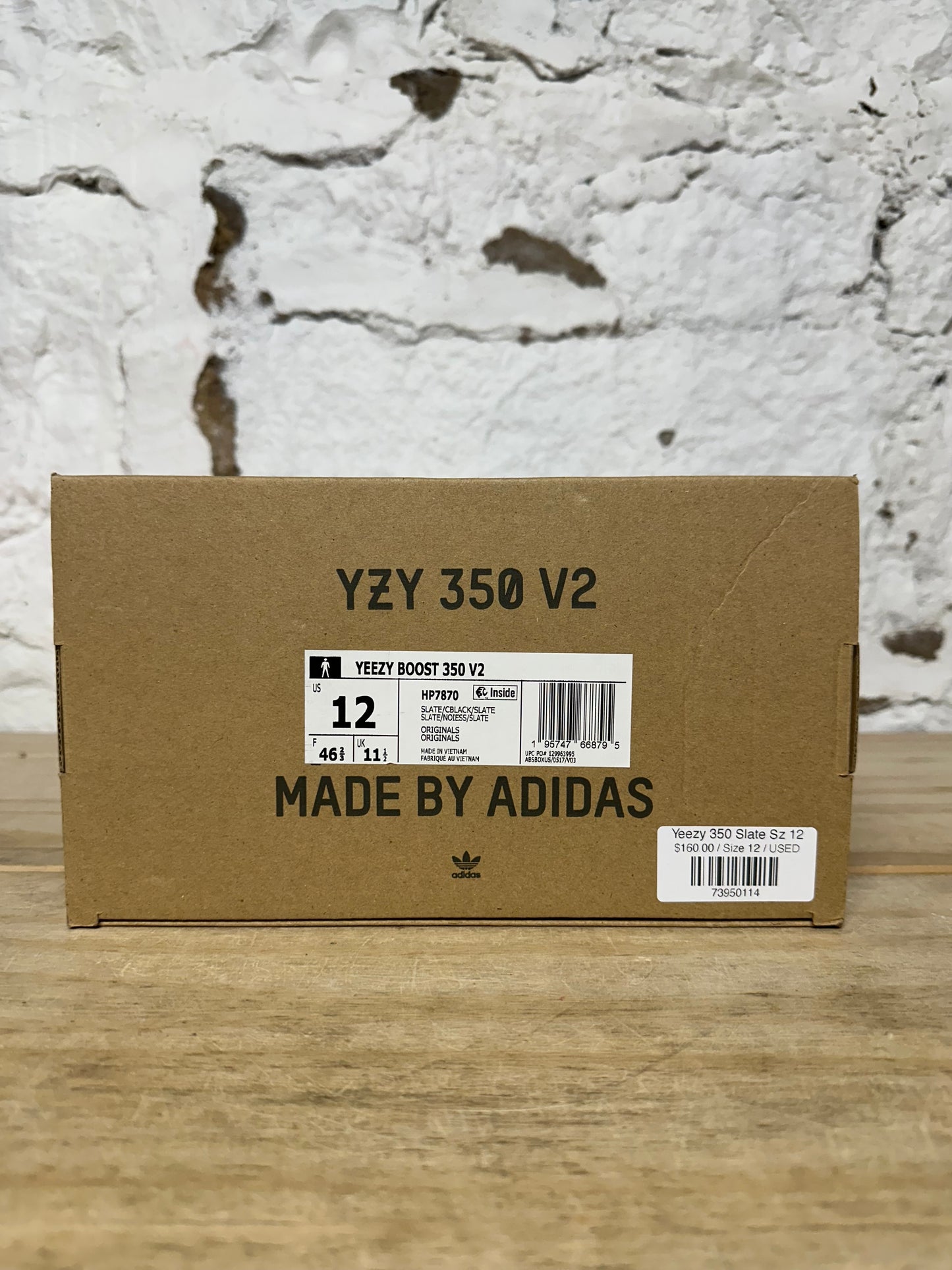 Yeezy 350 V2 Slate Sz 12