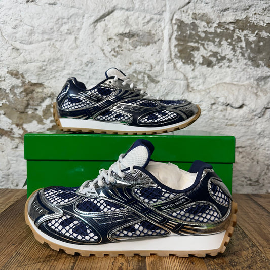 Bottega Veneta Abyss Silver Orbit Sneaker Sz 12 (45)
