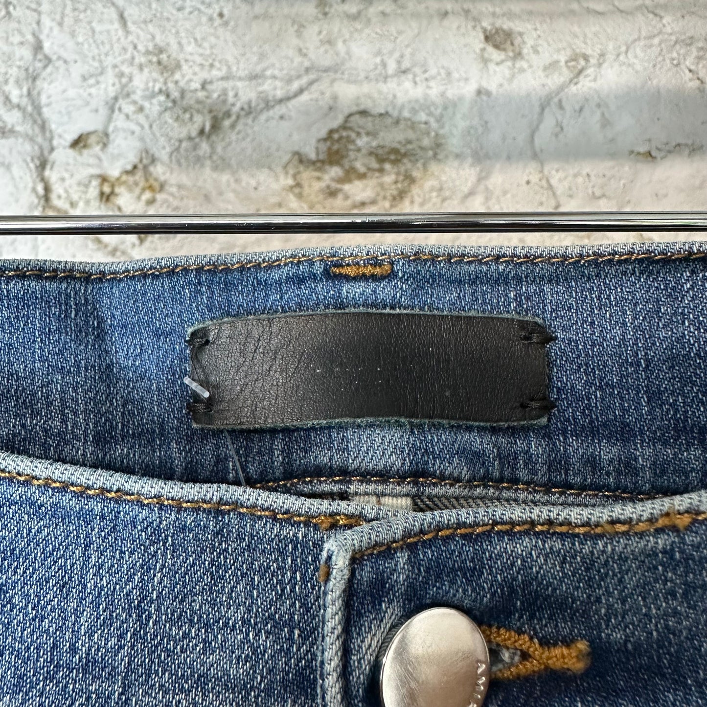 Amiri MX1 Green Camo Flannel Blue Denim Jeans Sz 34 (Tailored Short)