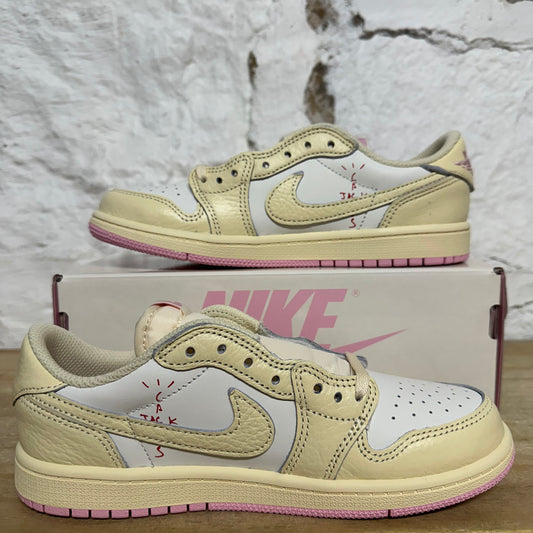 Air Jordan 1 Low Travis Scott Shy Pink Sz 3Y DS