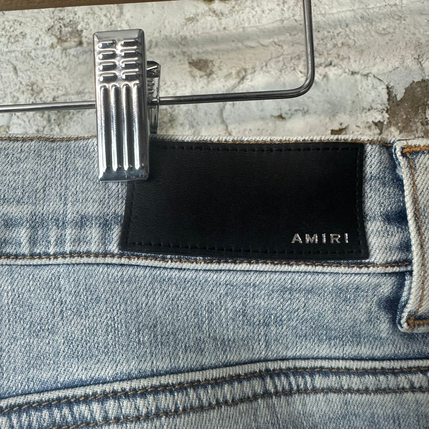 Amiri MX1 Crystal Washed Blue Denim Jeans Sz 34