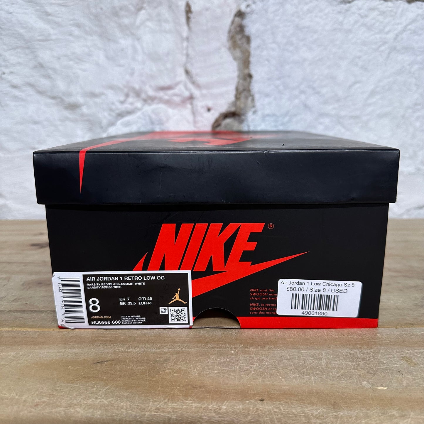 Air Jordan 1 Low Chicago Sz 8