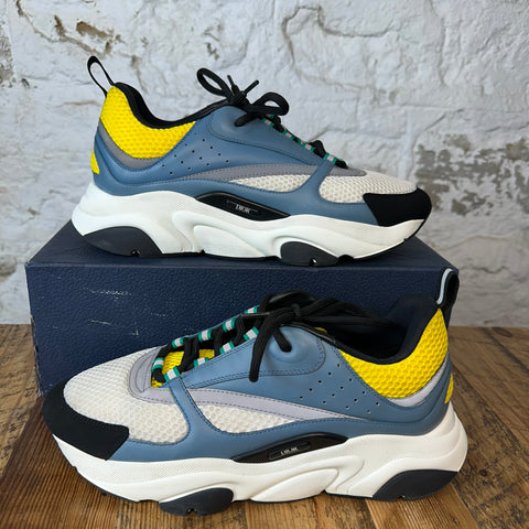 Dior B22 Blue White Yellow Sneaker Sz 11 (44)