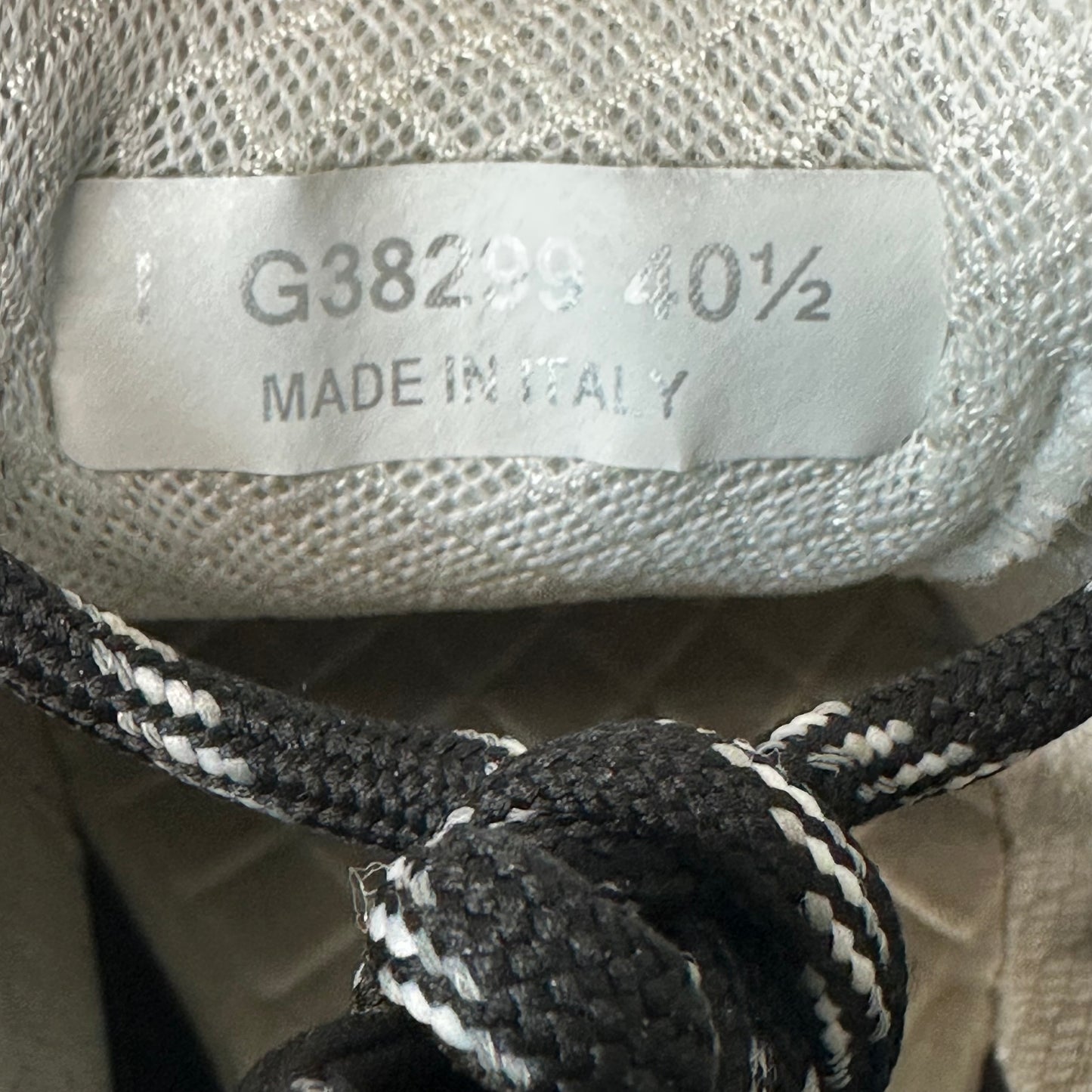 Chanel Black CC Triple Grey Trainer Sneaker Sz 7.5 (40.5)