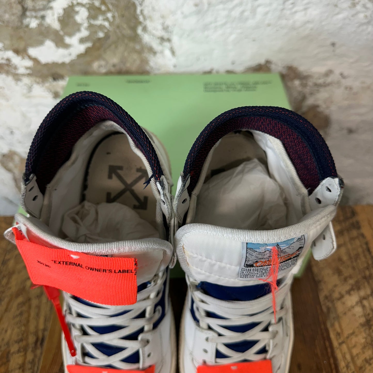 Off-White Court 3.0 Blue White Sneaker Sz 11 (44)