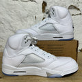 Air Jordan 5 White Metallic Sz 11 DS