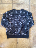 Bape GITD Black Camo Crewneck Sz XL