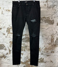 Amiri MX1 Green Paisley Black Denim Jeans Sz 38