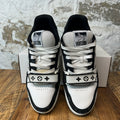 Louis Vuitton Black White Strap Trainer Sneaker Sz 10 (8.5LV)