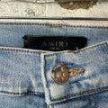 Amiri Plain Light Blue Denim Jeans Sz 28