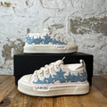 Amiri Blue Stars Court White Cream Sneaker Sz 5 (37)