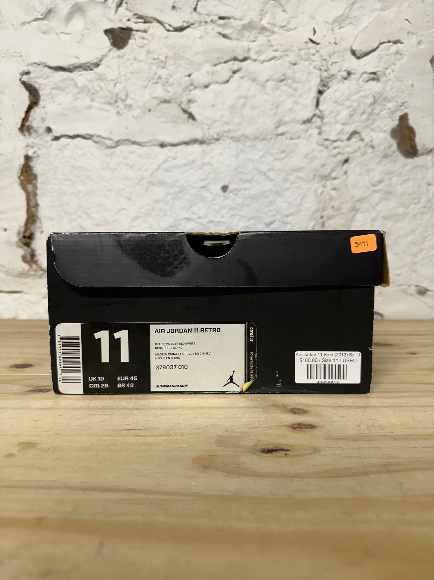 Air Jordan 11 Bred (2012) Sz 11