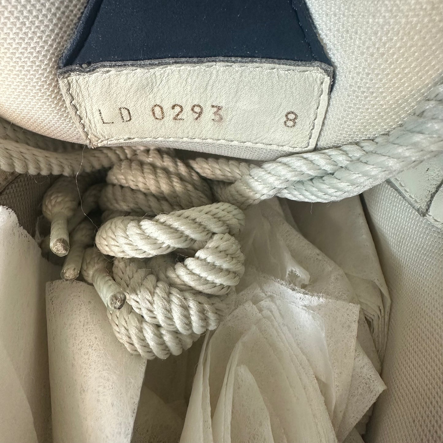 Louis Vuitton Navy White Skate Sneaker Sz 9.5 (8LV)