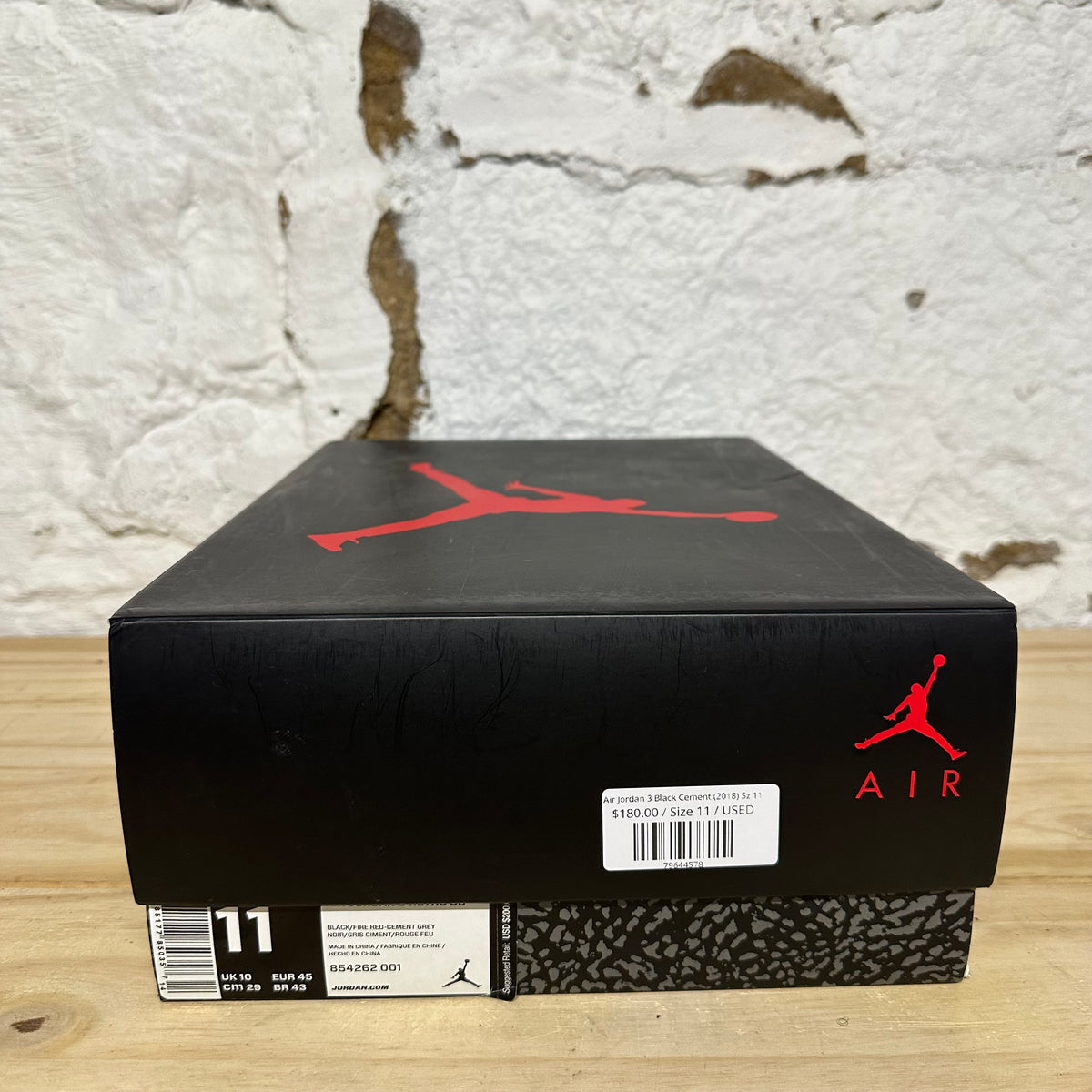 Air Jordan 3 Black Cement (2018) Sz 11
