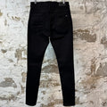 Amiri Plain Black Denim Jeans Sz 32