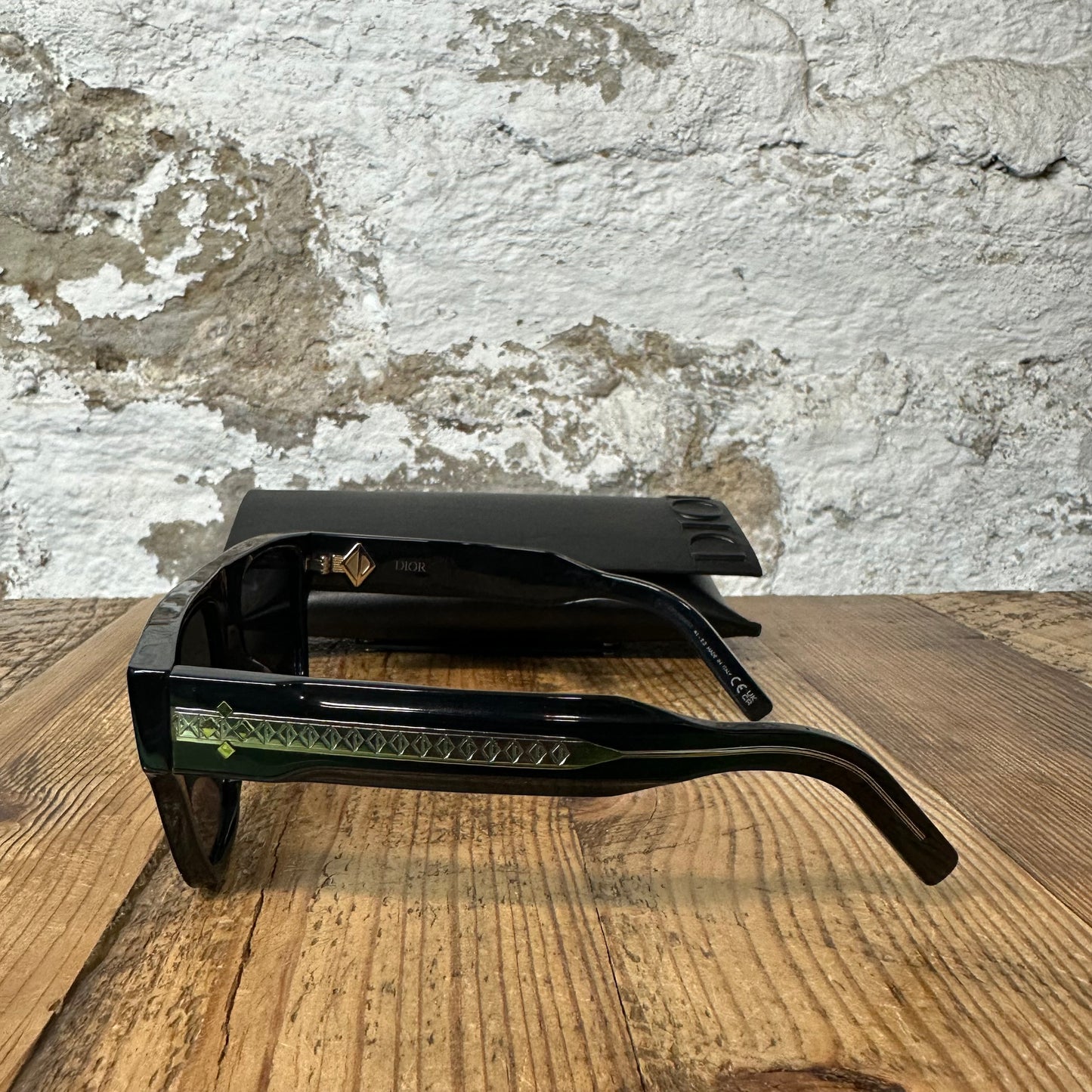 Dior CD Diamond Black Sunglasses W/ Case