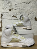 Air Jordan 5 White Metallic Sz 11.5