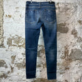 Amiri Plain Dark Blue Denim Jeans Sz 34