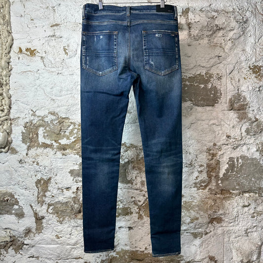 Amiri Plain Dark Blue Denim Jeans Sz 34