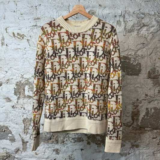 Dior Multicolor CD Knit Sweater Sz M