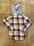 Number Nine Brown Hockey Flannel Sz M