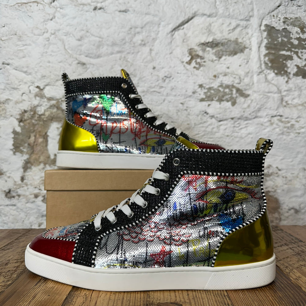 Christian Louboutin High Multicolor Sequen Sneaker Sz 12.5 (45.5)