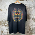 Amiri Vintage Flame Logo Black T-Shirt Sz L