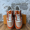 Louis Vuitton Brown Orange Runaway Sneaker Sz 10.5 (9LV)