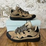 Lanvin Curb Black Brown Lace Brown Sneaker Sz 10 (43)