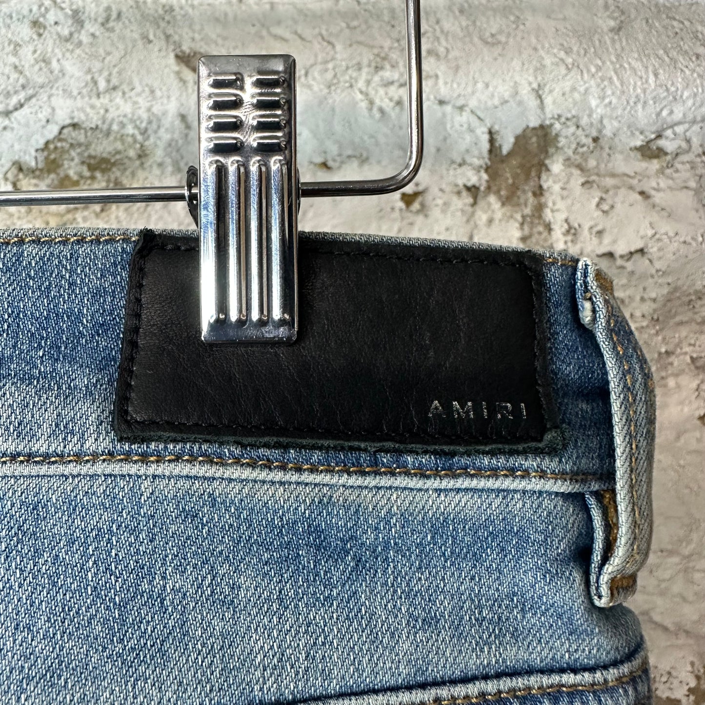 Amiri MX1 Denim Spell Blue Denim Jeans Sz 32