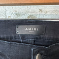 Amiri MX1 Brown Plaid Flannel Black Denim Jeans Sz 31