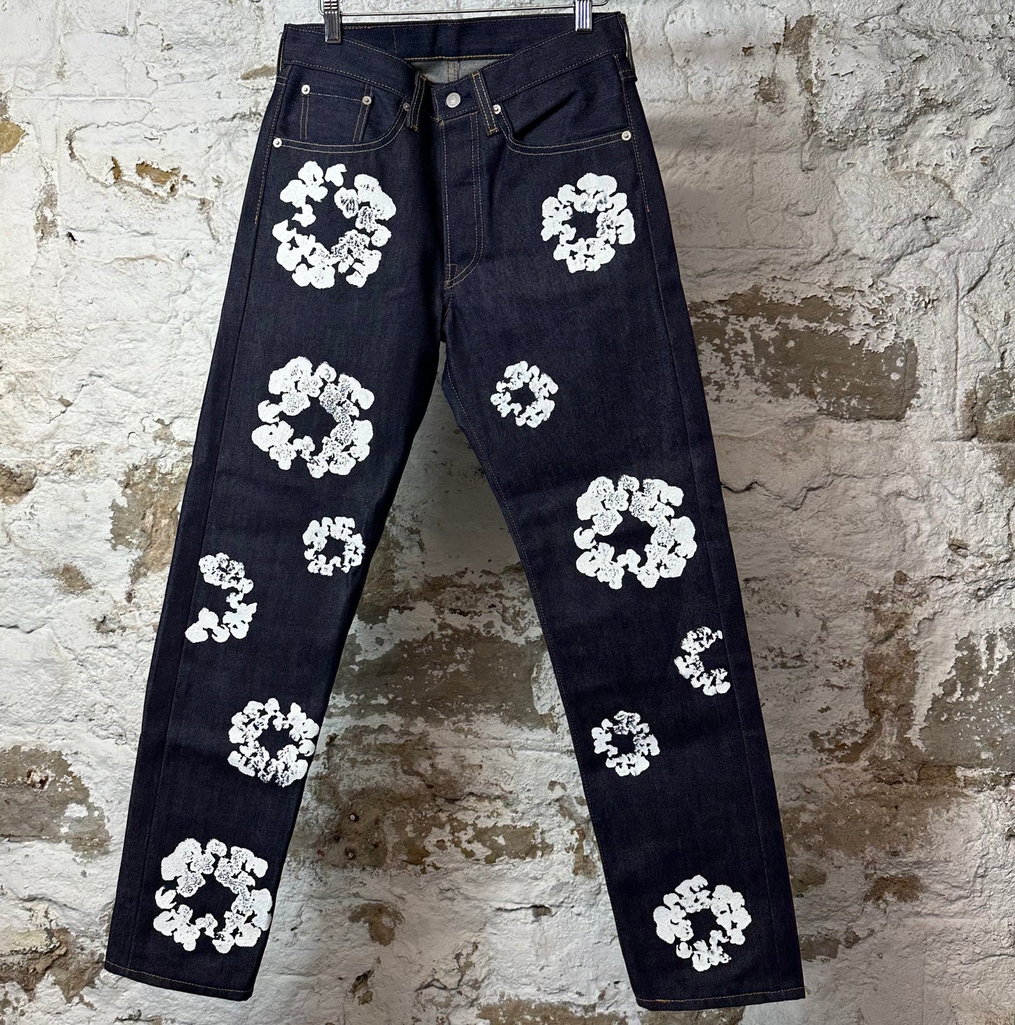 Denim Tears White CW Dark Blue Denim Jeans Sz 29