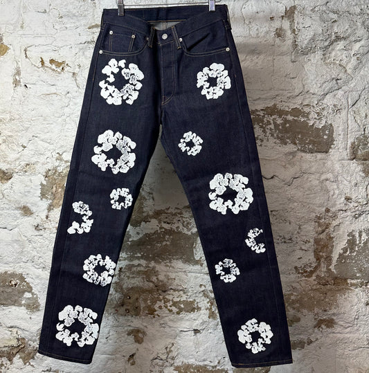Denim Tears White CW Dark Blue Denim Jeans Sz 29