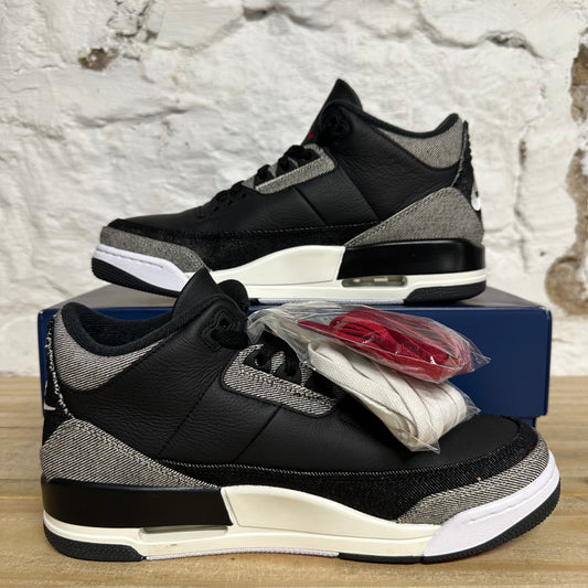 Air Jordan 3 Levi's Black Sz 10 DS