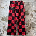 Matty Boy Anti Promo 99 Eyes Red Checker Sweatpants Sz L DS
