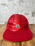 Moncler Small Logo Puffer Red Hat