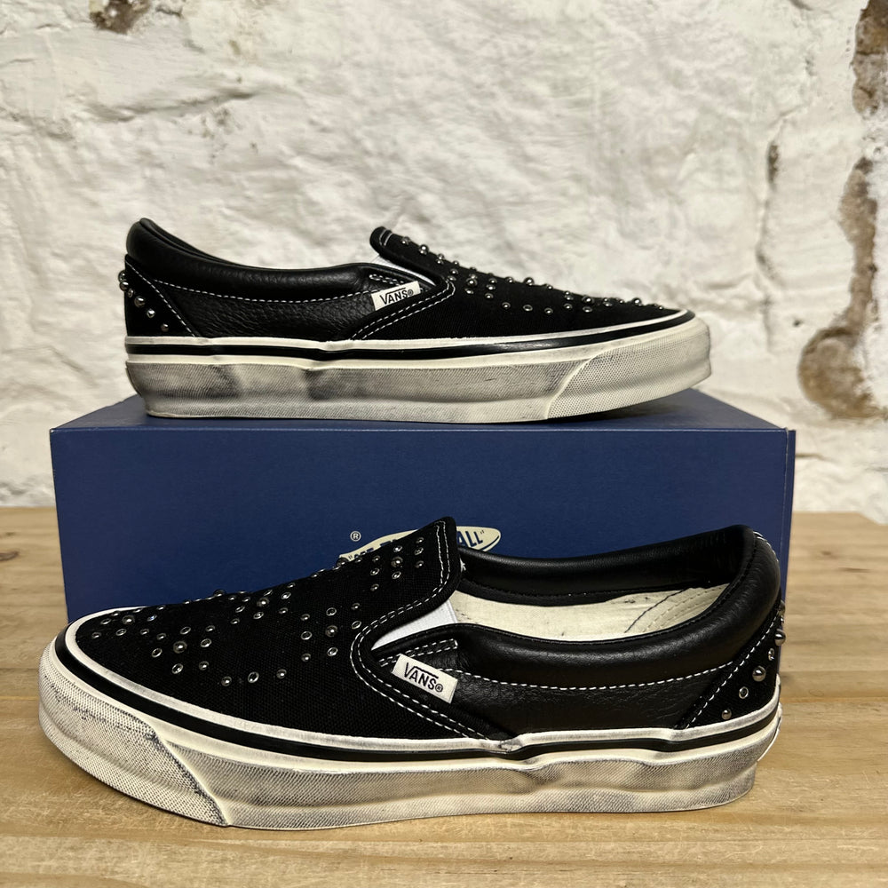 Vans LX Classic Slip On 98 Pearlized Blackout Sz 8