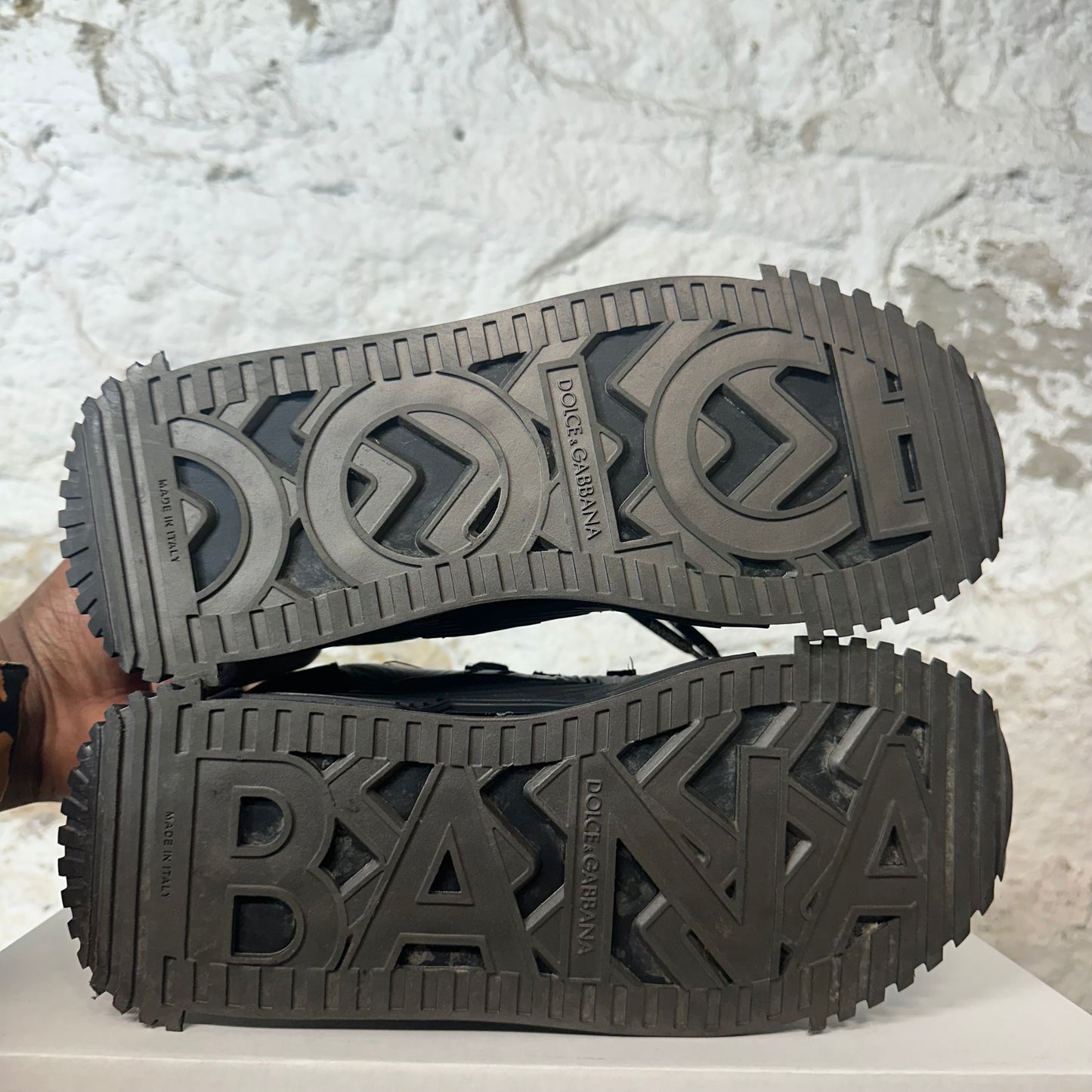 Dolce Gabbana NS1 Black Grey Sneaker Sz 8 (41)