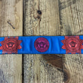 Versace Silver Medusa Blue Black Belt Sz (100/40)